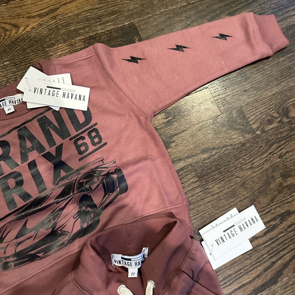 GRAND PRIX LINITED EDITION SWEATS SET-FLEECE LINED- VINTAGE MUSCLE CAR 2-3T NWT - Picture 9 of 12